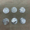Natural Mother of pearl round shape cutting pendant making embossment design heart icons jewelry design big size cabochon 
