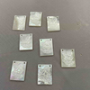 Natural Mother of pearl angle design image cutting baby icons cabochon jewelry pendant inlays making necklace parts square