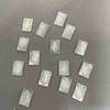 Natural Mother of pearl square shape sacred heart small parts necklace making white shell icons carving cabochon embossment