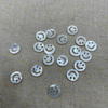Natural Mother of pearl carving image hollow cutting smile design for jewelry using DIY making