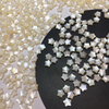 Natural Mother of pearl star shape cutting cabochon design small size white shell little star for jewelry earring making necklace 