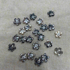 Natural Mother of pearl carving flower black shell oriental cherry flower jewelry making handmake earring small beans