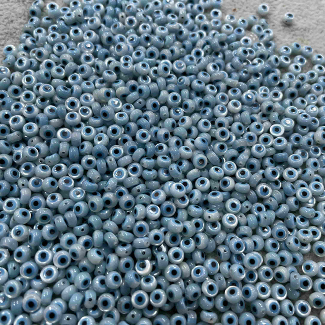 Natural Mother of pearl round eyes cutting small parts for neckalce making design little beads evil eyes bracelet design using