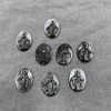 black shell mother of pearl Virgin image cutting embossment pendant for jewelry making icons
