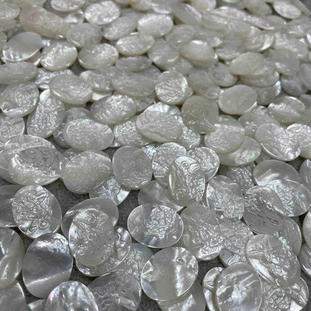 Natural Mother of pearl oval shape dragon picture cutting icon making jesus image for jewelry design embossment design 