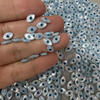 Natural Mother of pearl evil eyes marquize shape for jewelry making bracelet design using 5*8mm small beands parts 