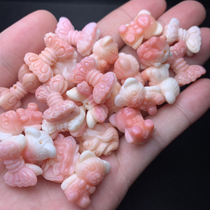 Natural Mother of pearl animal shape cutting queen conch shell flower butterfly for jewelry making for necklace design using 