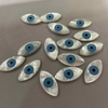 Natural Mother of pearl evil eyes big size for pendant making necklace making design mariquesa shape cutting cabochon design