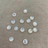 Natural Mother of pearl small cabochon cutting round beads jewelry inlay design making rings earring white shell little size 