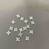 Natural Mother of pearl flower shape cutting cabochon design clover design jewelry rings making for necklace inlay design 