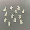 Natural Mother of pearl animal shape cutting Rabbit cabochon jewelry making for rings design earring and neckalce small parts