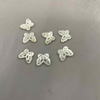 Natural Mother of pearl butterfly shape cutting bracelet design making small shell hollow design jewelry earrings using little beads