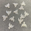 Mother of pearl bird of peace carving image the dove for pendant making and using 