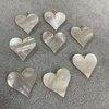 Natural Mother of pearl heart shape carving big size for pendant for earring plain design heart 30mm