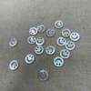 Natural Mother of pearl carving image hollow cutting smile design for jewelry using DIY making