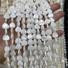 Natural Mother of pearl heart shape cutting necklace small heart design for chain design bracelet white shell small jewelry parts