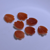 Natural Mother of pearl flower petal cutting red shell earring design making conch for jewelry necklace design making orange shell