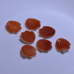 Natural Mother of pearl flower petal cutting red shell earring design making conch for jewelry necklace design making orange shell