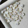 Natural Mother of pearl heart shape cabochon cutting bombe face pendant design making white shell necklace design jewelry