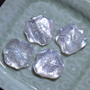 Natural Mother of pearl lotus leaf shape carving white shell cabochon big size for pendant making jewelry design DIY flower