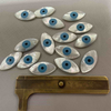 Natural Mother of pearl evil eyes big size for pendant making necklace making design mariquesa shape cutting cabochon design