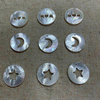 Natural Mother of pearl pendant design round shape cutting star heart pendant white shell jewelry inlay design making plain