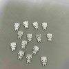 Natural Mother of pearl girls shape cutting white shell earrings design small things for necklace making cabochon little beads