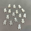 Natural Mother of pearl little things cutting white shell boys shape jewelry parts design earrings small beads for necklace making