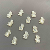 Natural Mother of pearl animal shape cutting Rabbit cabochon jewelry making for rings design earring and neckalce small parts