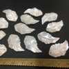 Natural Mother of pearl leaf shape carving big size leaf for pendant making white shell face cutting pendant design cabochon