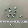 Natural Mother of pearl heart shape evil eyes small things for necklace making jewelry DIY chain little beads heart cutting shape