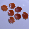 Natural Mother of pearl flower petal cutting red shell earring design making conch for jewelry necklace design making orange shell