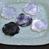 Natural Mother of pearl lotus leaf shape carving white shell cabochon big size for pendant making jewelry design DIY flower