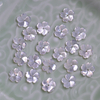 Natural Mother of pearl flower design white shell earring for jewelry making DIY parts small beads rings shell carving shape 
