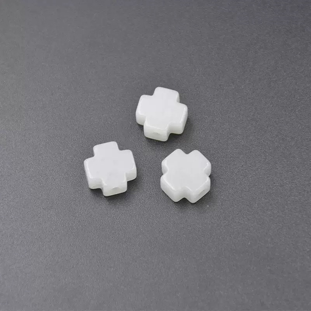 stone cutting cross bracelet beans jewelry making pink rose agate onxy for chain using necklace parts 