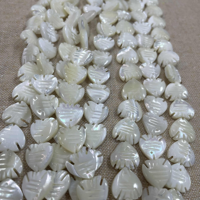 Natural Mother of pearl carving fish shape jewelry making for necklace cutting small parts bracelet little beans