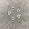 Mother of pearl carving flower jewelry parts shell beans nacar flower for earring for pendant 