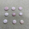 Natural Mother of pearl round cabochon pink shell cutting queen conch shell jewelry inlay making rings design pendant small round