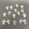 Natural Mother of pearl Turtles shape cutting for jewelry chain design making white shell parts small things necklace making 