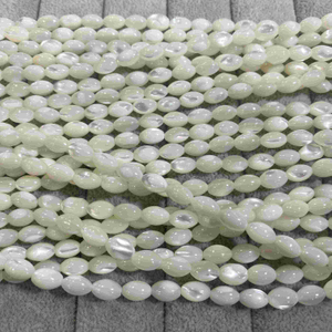 Mother of pearl rice beans for bracelet shell beans for chain for necklace DIY parts rice shape