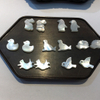 Natural Mother of pearl rabbit shape cutting fish shape bird design small animal carving white shell for jewelry necklace making