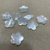 Natural Mother of pearl flat flower design plain jewelry making inlay design 