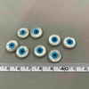 Natural Mother of pearl round shape cutting cabochon design evil eyes small things for chain making jewelry DIY inlay design 