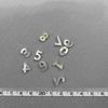 Natural Mother of pearl hollow design cutting number shape small parts for necklace making jewelry inlay DIY parts shell