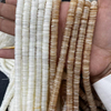 Natural Mother of pearl round necklace design making thin light thickness bracelet disc shape white color jewelry DIY making 