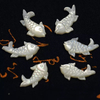 Natural Mother of pearl carving fish shape pendant jewelry embossment cutting cute things fish handmade design for DIY