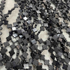 Natural Mother of pearl black tuquoise clover shape chain design for necklace making jewelry parts plain face small beands