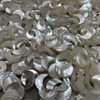 Natural Mother of pearl moon design cutting chain making small beans for jewelry making star shape small heart white shell 