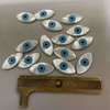 Natural Mother of pearl evil eyes big size for pendant making necklace making design mariquesa shape cutting cabochon design