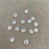 Natural Mother of pearl small cabochon cutting round beads jewelry inlay design making rings earring white shell little size 